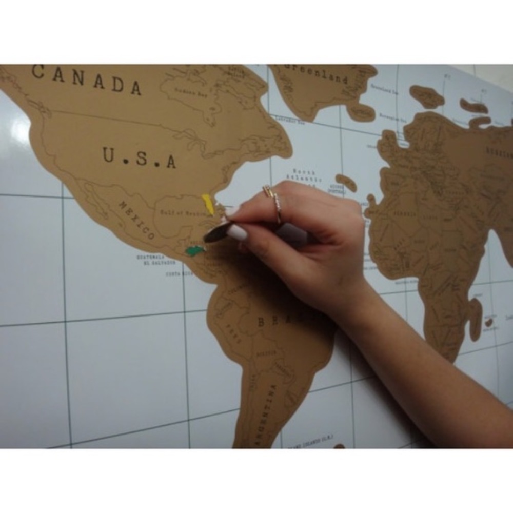 World Scratch Map - Picture 3 of 3